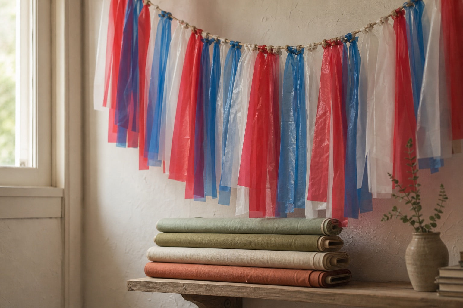 Studio · fabric shelf