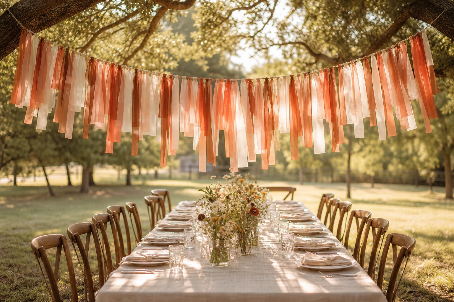 Backyard wedding · 32 ft
