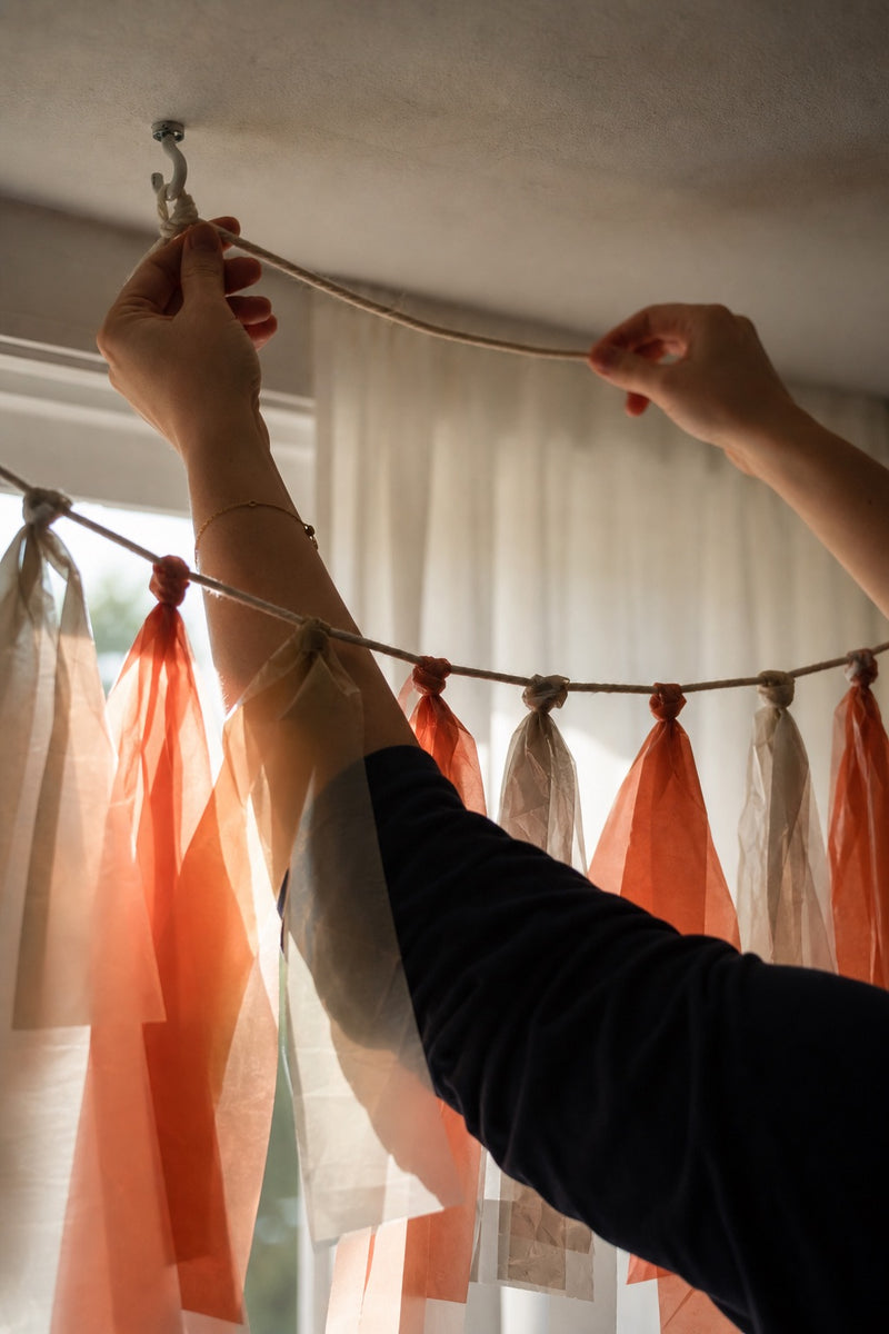 How to hang a streamer (without putting a hole in your wall)