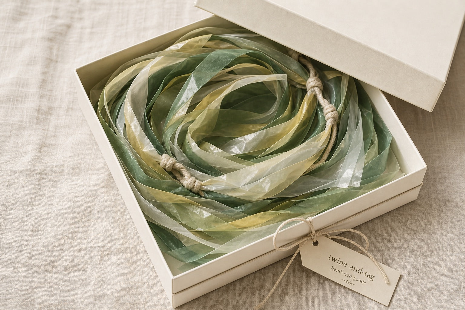 Garden Green — folded packaging