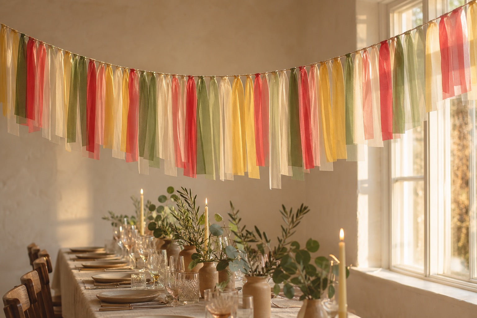 Streamers for the host who sets the table.